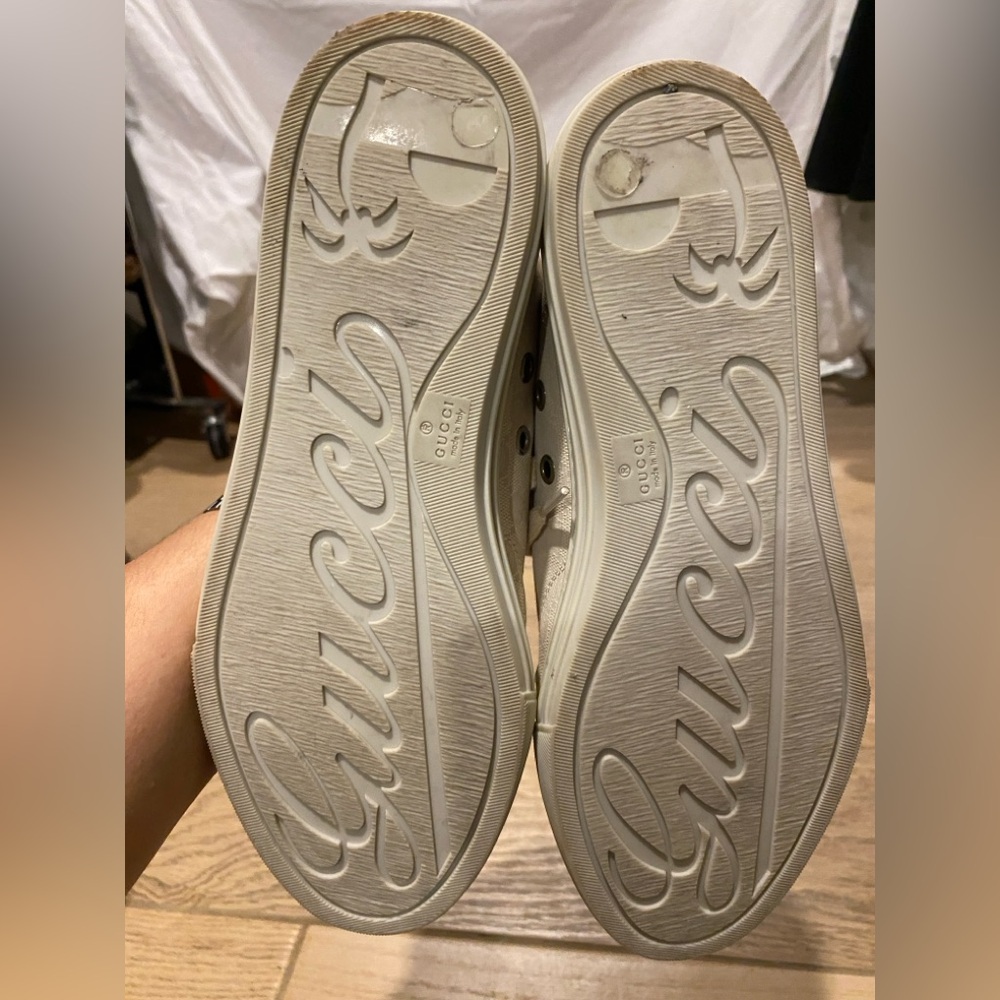 Gucci Ace beige sneakers 426137 classic worn only several times for slender feet - Picture 5 of 9